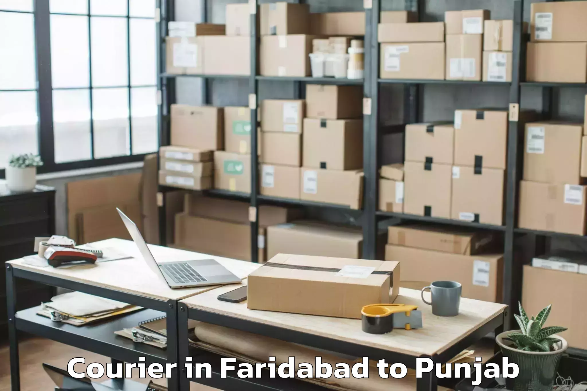 Leading Faridabad to Patti Courier Provider